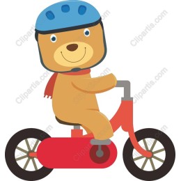 Adorable Bear Riding a Bike