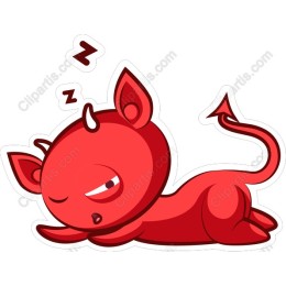 Cute Sleeping Devil