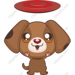 Playful Puppy Catching Frisbee