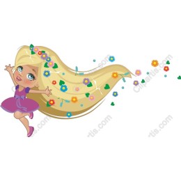 Joyful Girl with Flowers