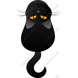 Whimsical Black Cat