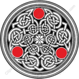 Celtic Knot with Red Accents