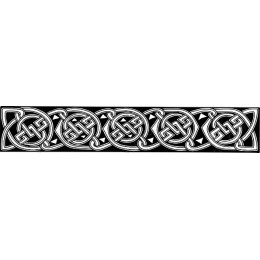 Intricate Celtic Knot Border