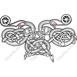 Norse Mythical Beasts Knotwork