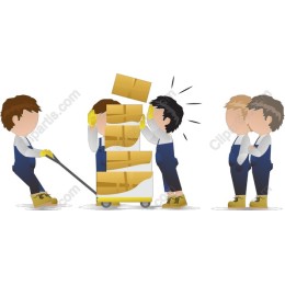 Dynamic Teamwork: Workers Handling Boxes