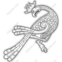 Crowned Bird - Intricate