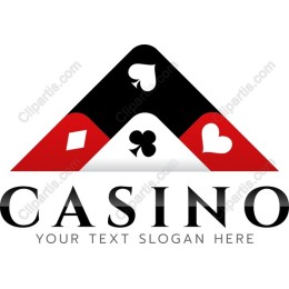 Casino Logo with Playing Card Symbols