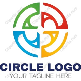 Vibrant Circular Logo with Tagline Option