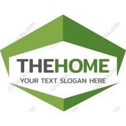 Green Geometric Home Logo