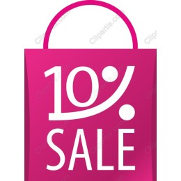 10% Sale Shopping Bag