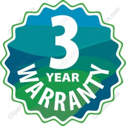 3 Year Warranty Badge