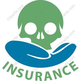 Insurance Skull with Protective Hand
