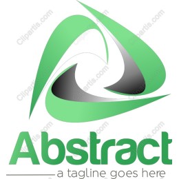 Abstract Green Swirl Logo