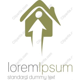 Minimalist Home & Direction Arrow