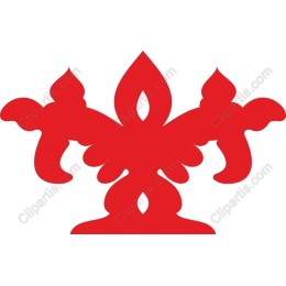 Elegant Red Floral