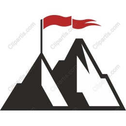 Mountain Adventure with Flag