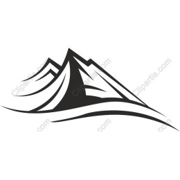 Abstract Mountain Landscape