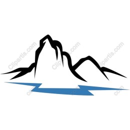 Stylized Mountain Range