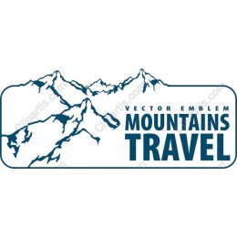 Mountains Travel Emblem