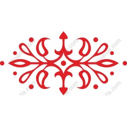 Elegant Red Ornate