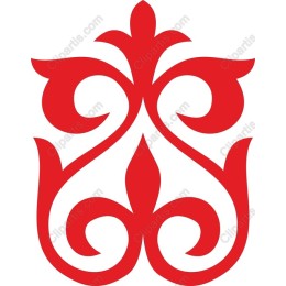 Elegant Red Ornamental