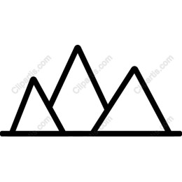 Minimalist Mountain Range
