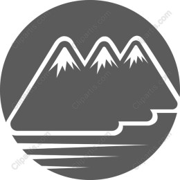 Minimalist Mountain Landscape