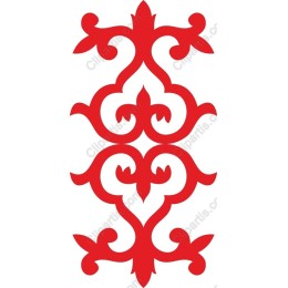 Red Ornate Floral