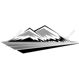 Monochrome Mountain Landscape