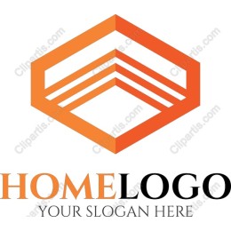 Modern Orange Geometric Logo
