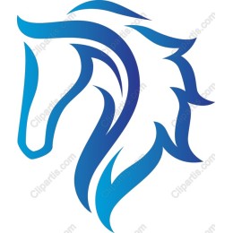Majestic Blue Horse