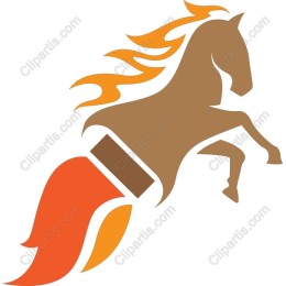 Dynamic Fiery Horse