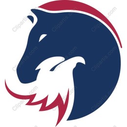 Stylized Wolf and Eagle