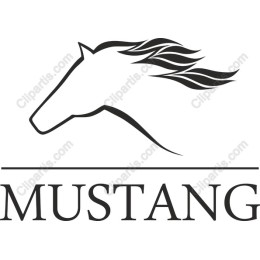 Mustang - Minimalist Horse