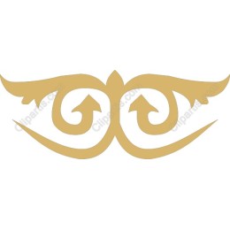Elegant Golden Swirl Decorative