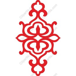 Intricate Red Ornamental