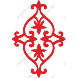 Ornate Red Floral
