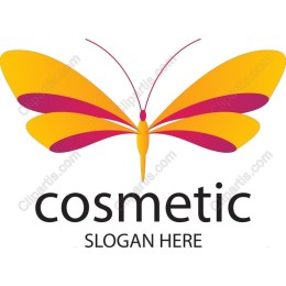Vibrant Butterfly Cosmetic Logo