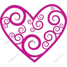 Charming Spiraled Heart