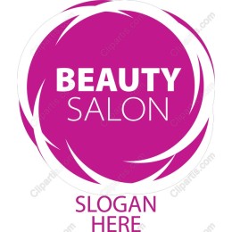Vibrant Magenta Beauty Salon Logo
