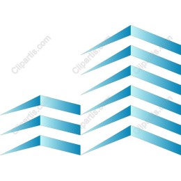 Dynamic Blue Arrow