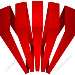 Vibrant Red Geometric