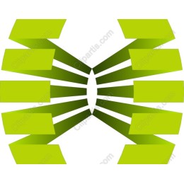 Vibrant Green Ribbons