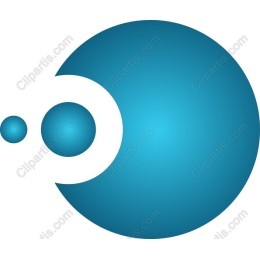 Abstract Blue Circle
