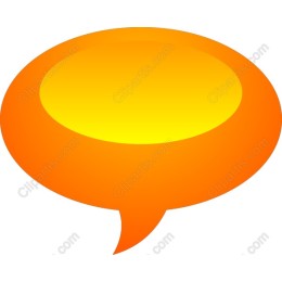 Orange Speech Bubble