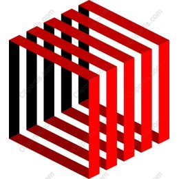 3D Layered Cube