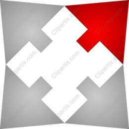 Modern Geometric with Red Accent
