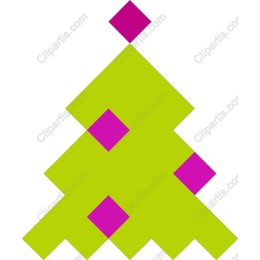 Vibrant Geometric Christmas Tree