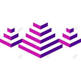 Geometric Harmony: Violet and Purple