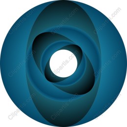 Mesmerizing Teal Gradient Circle